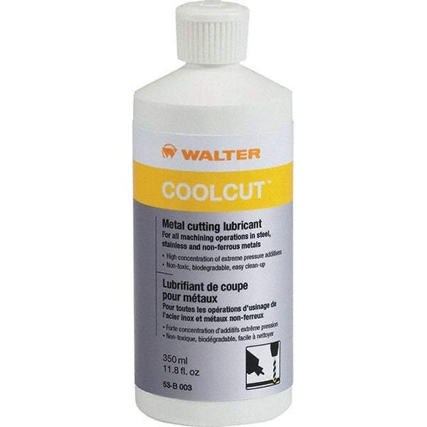 WALTER Surface Technologies - CoolCut, 350 mL Bottle Cutting Fluid - Liquid, For Broaching, Drilling, Milling, Reaming, Sawing, Shearing, Tapping - Industrial Tool & Supply