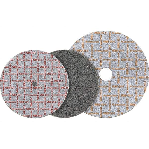 WALTER Surface Technologies - 6" Diam, 1" Face Width, 1" Center Hole, Fine Grade, Silicon Carbide Deburring Wheel - Unitized, Medium Grade, 7,500 RPM - Industrial Tool & Supply