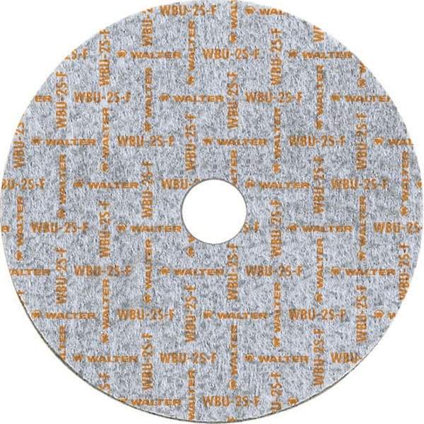 WALTER Surface Technologies - 6" Diam, 1/2" Face Width, 1" Center Hole, Fine Grade, Silicon Carbide Deburring Wheel - Unitized, Soft Grade, 5,000 RPM - Industrial Tool & Supply