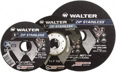 WALTER Surface Technologies - 9" 46 Grit Aluminum Oxide/Silicon Carbide Blend Cutoff Wheel - 5/64" Thick, 7/8" Arbor, 6,600 Max RPM, Use with Angle Grinders - Industrial Tool & Supply