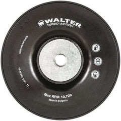 WALTER Surface Technologies - 6" Diam Disc Backing Turbo Backing Pad - 10,200 RPM - Industrial Tool & Supply