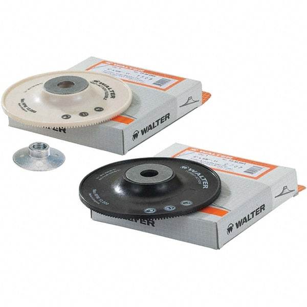 WALTER Surface Technologies - 7" Diam Disc Backing Turbo Backing Pad - 8,600 RPM - Industrial Tool & Supply