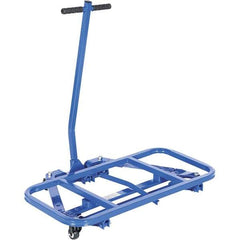 Vestil - 600 Lb Capacity 33" OAH Desk Mover - Removable Handle, Steel, Swivel Caster Wheels - Industrial Tool & Supply