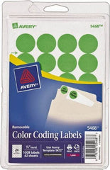 AVERY - Blank Shipping Label - 3/4" High x 3/4" Wide - Industrial Tool & Supply