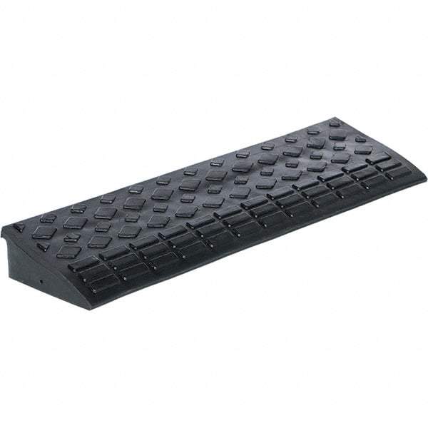 Vestil - 9.68" Long x 34-7/8" Wide, Rubber Rubber Ramp - 4,000 Lb Load Limit - Industrial Tool & Supply
