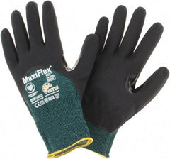 PIP - Size XL, ANSI Cut Lvl A2, Cut Resistant Gloves - Palm, Fingers & Knuckles Coated, Green/Black - Industrial Tool & Supply