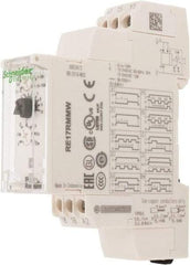 Schneider Electric - 100 hr Delay, Multiple Range SPDT Time Delay Relay - 8 Contact Amp, 12 to 240 VAC/VDC, Selector Switch - Industrial Tool & Supply