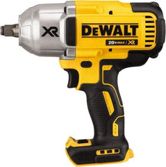 DeWALT - 1/2" Drive 20 Volt Mid-Handle Cordless Impact Wrench & Ratchet - 1,900 RPM, 0 to 2,400 BPM, 700 Ft/Lb Torque, Lithium-Ion Batteries Not Included - Industrial Tool & Supply