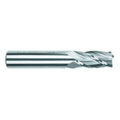 1 Dia. x 4 Overall Length 4-Flute .090 C/R Solid Carbide SE End Mill-Round Shank-Center Cut-TiAlN - Industrial Tool & Supply