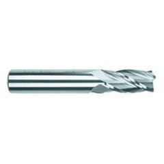 5/16 Dia. x 2-1/2 Overall Length 4-Flute .020 C/R Solid Carbide SE End Mill-Round Shank-Center Cut-TiAlN - Industrial Tool & Supply