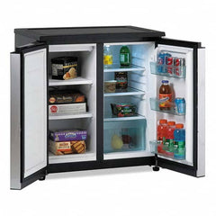 Avanti - Refrigerators Capacity: 5.5 Cu Ft Color: Black; Platinum - Industrial Tool & Supply