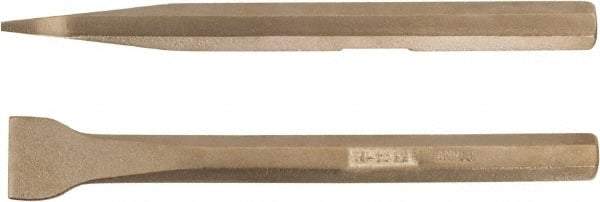 Ampco - Stiff Aluminum Bronze Alloy Straight Scraper - 1-1/4" Blade Width - Industrial Tool & Supply