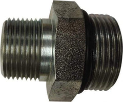 Parker - 1-5/16 - 12 x 1 Male Thread, Stainless Steel Industrial Pipe Hex Nipple - Male SAE-ORB x Male NPTF, 5,400 psi - Industrial Tool & Supply