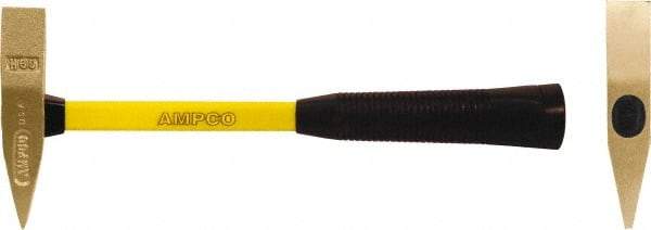 Ampco - 1-1/2 Lb Head Scaling Hammer - 11" OAL, Fiberglass Handle - Industrial Tool & Supply