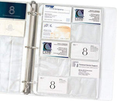 C-LINE - 10 Piece Clear Business Card/ID Protectors - 11-1/4" High x 8-1/8" Wide - Industrial Tool & Supply