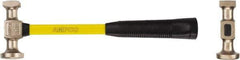 Ampco - 1 Lb Head Nonsparking Sheet Metal Hammer - 14" OAL, Fiberglass Handle, 1-11/16" Face Diam - Industrial Tool & Supply