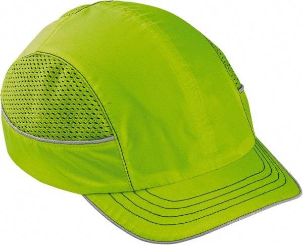 Ergodyne - Nylon Bump Cap - Adjustable Locking Strap, Vented, Lime - Industrial Tool & Supply