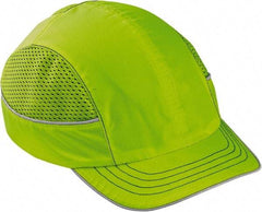 Ergodyne - Nylon Bump Cap - Adjustable Locking Strap, Vented, Lime - Industrial Tool & Supply