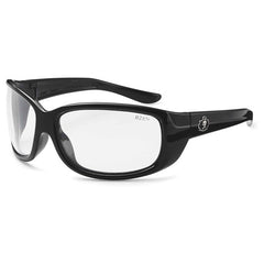 ERDA Clear Lens Black Safety Glasses - Industrial Tool & Supply