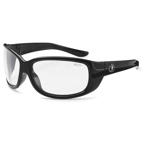 ERDA-AF Clear Lens Black Safety Glasses Anti-Fog - Industrial Tool & Supply
