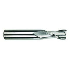 5/16 Dia. x 2-1/2 Overall Length 2-Flute Square End Solid Carbide SE End Mill-Round Shank-Center Cut-TiAlN - Industrial Tool & Supply