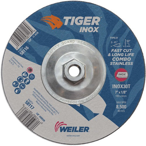 ‎7-1/8X1/8 TIGER INOX TYPE 27 COMBO - Industrial Tool & Supply