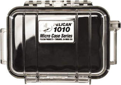 Pelican Products, Inc. - 4-1/16" Wide x 2-1/8" High, Clamshell Hard Case - Clear/Black, Polycarbonate - Industrial Tool & Supply