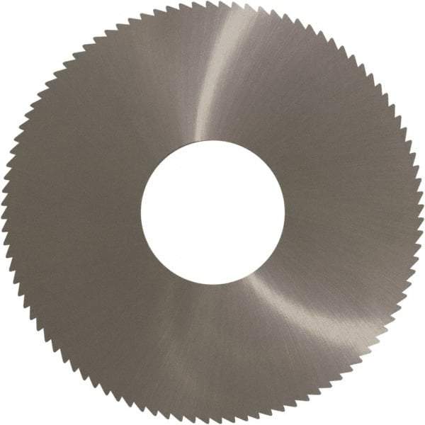 Controx - 3" Diam x 0.0156" Blade Thickness x 1" Arbor Hole Diam, 100 Tooth Slitting and Slotting Saw - Arbor Connection, Right Hand, Uncoated, Solid Carbide, Concave Ground - Industrial Tool & Supply