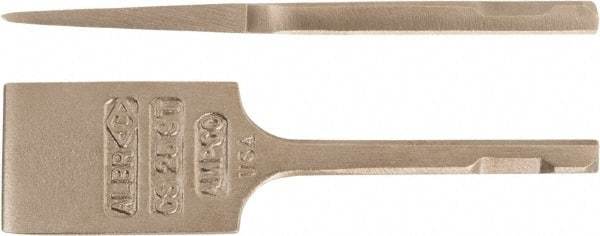 Ampco - 5/8" Head Width, 5" OAL, 3/4" Shank Diam, Scaling Chisel - Square Drive, Square Shank - Industrial Tool & Supply