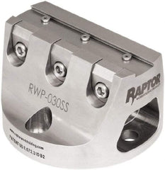 Raptor Workholding - 3/4" Jaw Width, 3" High Dovetail Vise - For Use with 4 & 5 Axis Workholding Systems - Industrial Tool & Supply