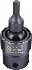 Sunex Tools - 3/8" Drive, 3/16" Impact Hex Bit Socket - Industrial Tool & Supply