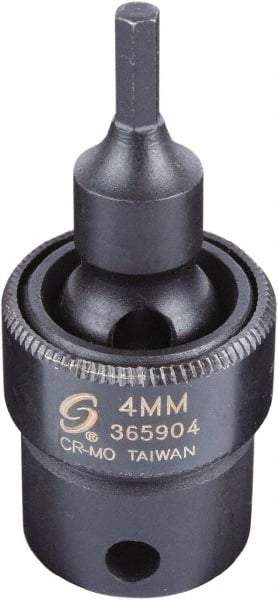 Sunex Tools - 3/8" Drive, 4mm Impact Hex Bit Socket - Industrial Tool & Supply