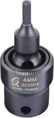 Sunex Tools - 3/8" Drive, 4mm Impact Hex Bit Socket - Industrial Tool & Supply