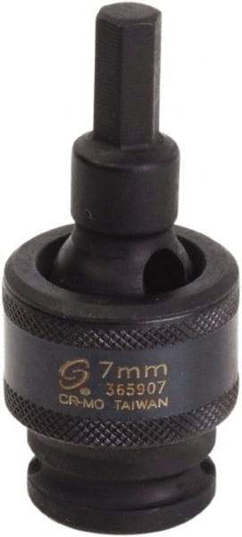 Sunex Tools - 3/8" Drive, 7mm Impact Hex Bit Socket - Industrial Tool & Supply