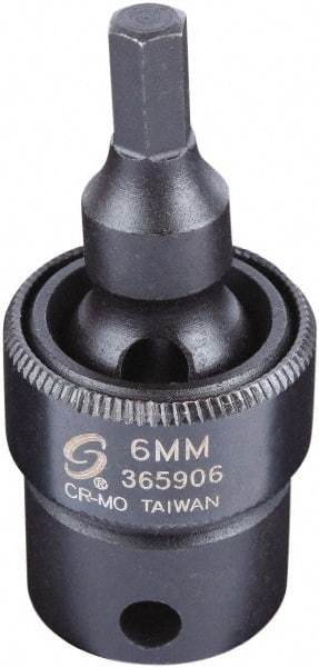 Sunex Tools - 3/8" Drive, 6mm Impact Hex Bit Socket - Industrial Tool & Supply