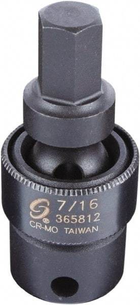 Sunex Tools - 3/8" Drive, 7/16" Impact Hex Bit Socket - Industrial Tool & Supply