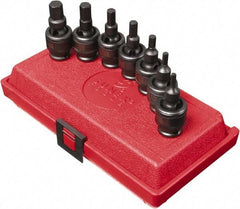 Sunex Tools - 7 Piece 3/8" Drive Metric Impact Hex Bit Socket Set - 4 to 12mm Hex - Industrial Tool & Supply