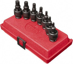 Sunex Tools - 7 Piece 3/8" Drive Inch Impact Hex Bit Socket Set - 3/16 to 1/2" Hex - Industrial Tool & Supply