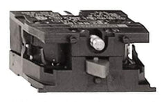 Schneider Electric - 10 Amp, Electrical Switch Contact Block - 600 VAC, Screw Clamp Terminal, For Use with XACA, XAPS2, XB4, XB5 - Industrial Tool & Supply