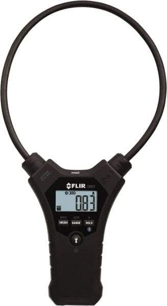 FLIR - CM57, CAT IV, Digital True RMS Wireless Clamp Meter with 18" Flex Jaws - 3000 AC Amps, Measures Current - Industrial Tool & Supply