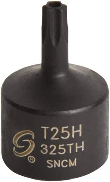 Sunex Tools - 3/8" Drive, T25H Impact Torx Bit Socket - Industrial Tool & Supply