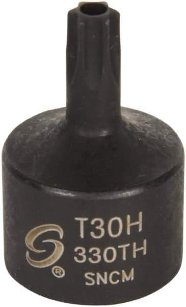 Sunex Tools - 3/8" Drive, T30H Impact Torx Bit Socket - Industrial Tool & Supply