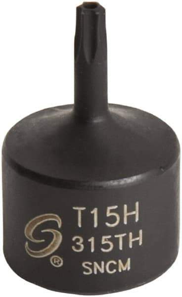 Sunex Tools - 3/8" Drive, T15H Impact Torx Bit Socket - Industrial Tool & Supply