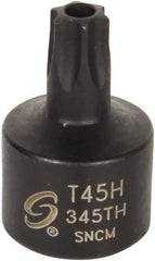 Sunex Tools - 3/8" Drive, T45H Impact Torx Bit Socket - Industrial Tool & Supply