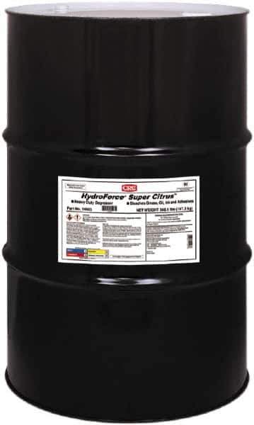 CRC - 55 Gal Drum Cleaner/Degreaser - Liquid, Water Based, d-Limonene, Citrus - Industrial Tool & Supply