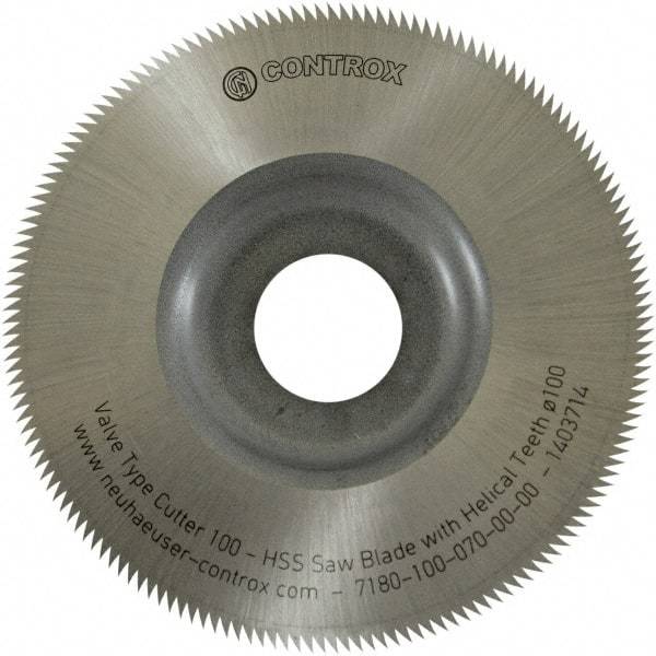 Controx - 3.94" Diam x 0.0276" Blade Thickness, 160 Tooth Slitting and Slotting Saw - Arbor Connection, Right Hand, Uncoated, High Speed Steel, Concave Ground - Industrial Tool & Supply