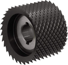 Controx - 61.5mm Diam, 1.181" LOC, Plain End, Powdered Metal Diamond Pattern Router Bit - Right Hand Cut, 30mm OAL - Industrial Tool & Supply