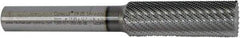 Controx - 17mm Diam, 2" LOC, Plain End, Powdered Metal Diamond Pattern Router Bit - Right Hand Cut, 4-1/2" OAL - Industrial Tool & Supply