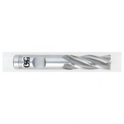 25.0mm Dia. x 4-1/2 Overall Length 4-Flute Square End HSS-CO SE End Mill-Round Shank-Non-Center Cutting-Uncoated - Industrial Tool & Supply