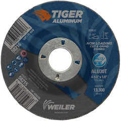 ‎4-1/2X1/18 TIGER ALUM T27 COMB WHL - Industrial Tool & Supply